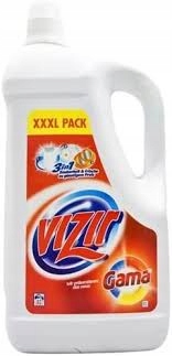 Prací gél - VIZIR Biela kvapalina a farba 5395ml = 83PRANI Nemecko