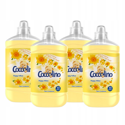Aviváž - Opláchnutie kvapaliny Coccolino Happy žlté 4 x 1,8 l