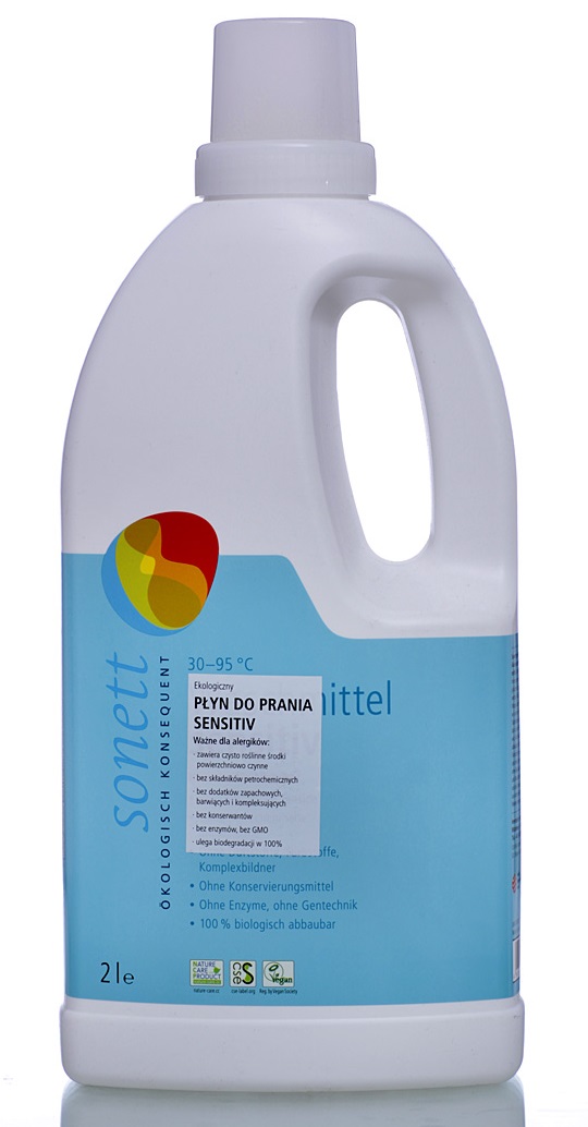 Prací prášok - Tekutý prací prostriedok NEUTRÁLNY / CITLIVÝ EKO Sonett 2 l