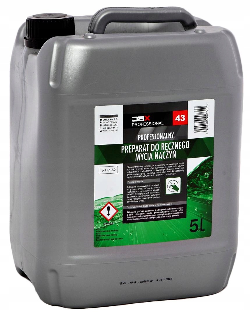 Kvapalný koncentrát na umývanie riadu 5L JAX