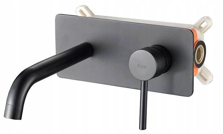 Flint Viva Black + Box Washbasin Faucet