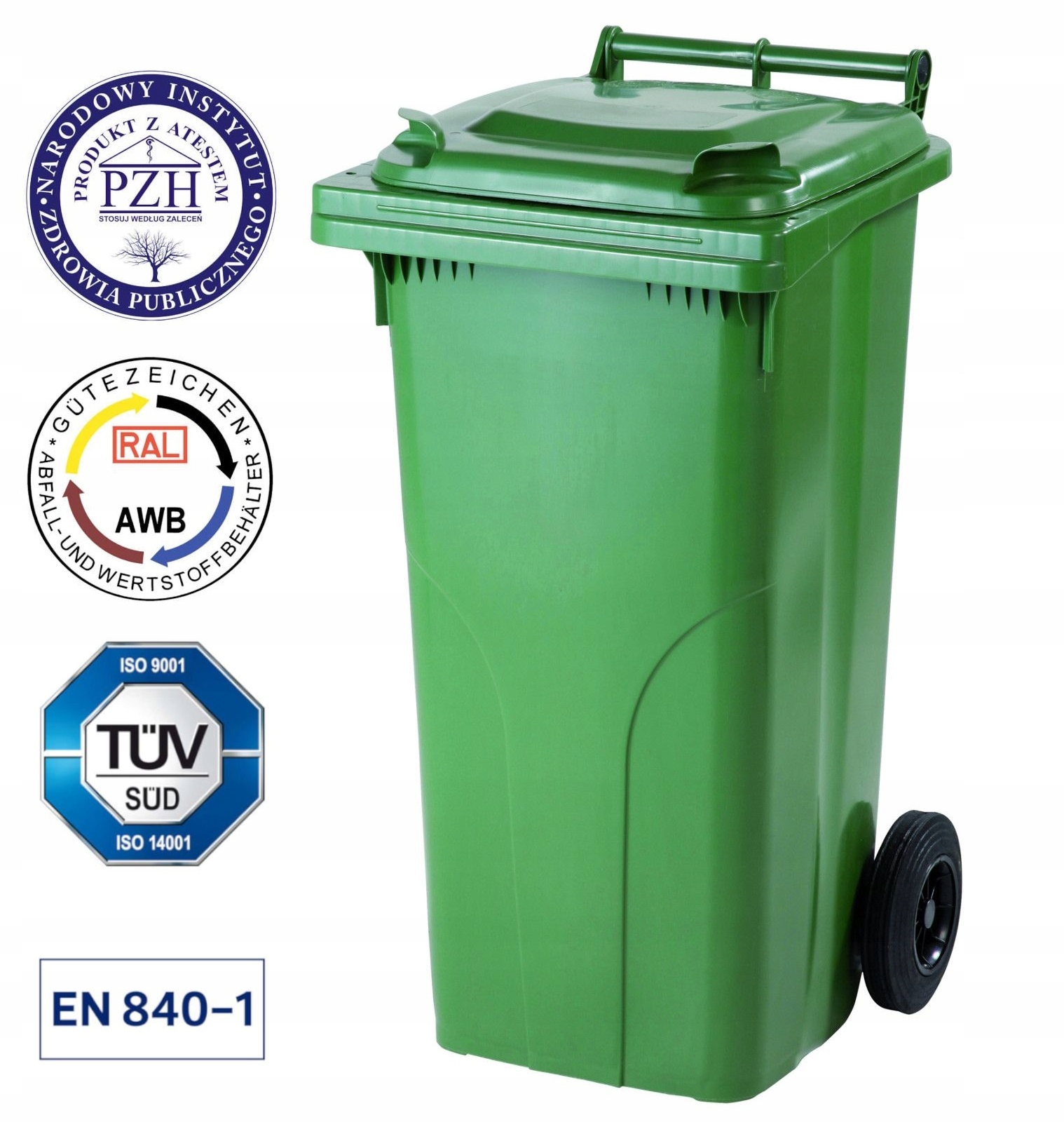 Nádoba na odpadky Europlast 120 l skla
