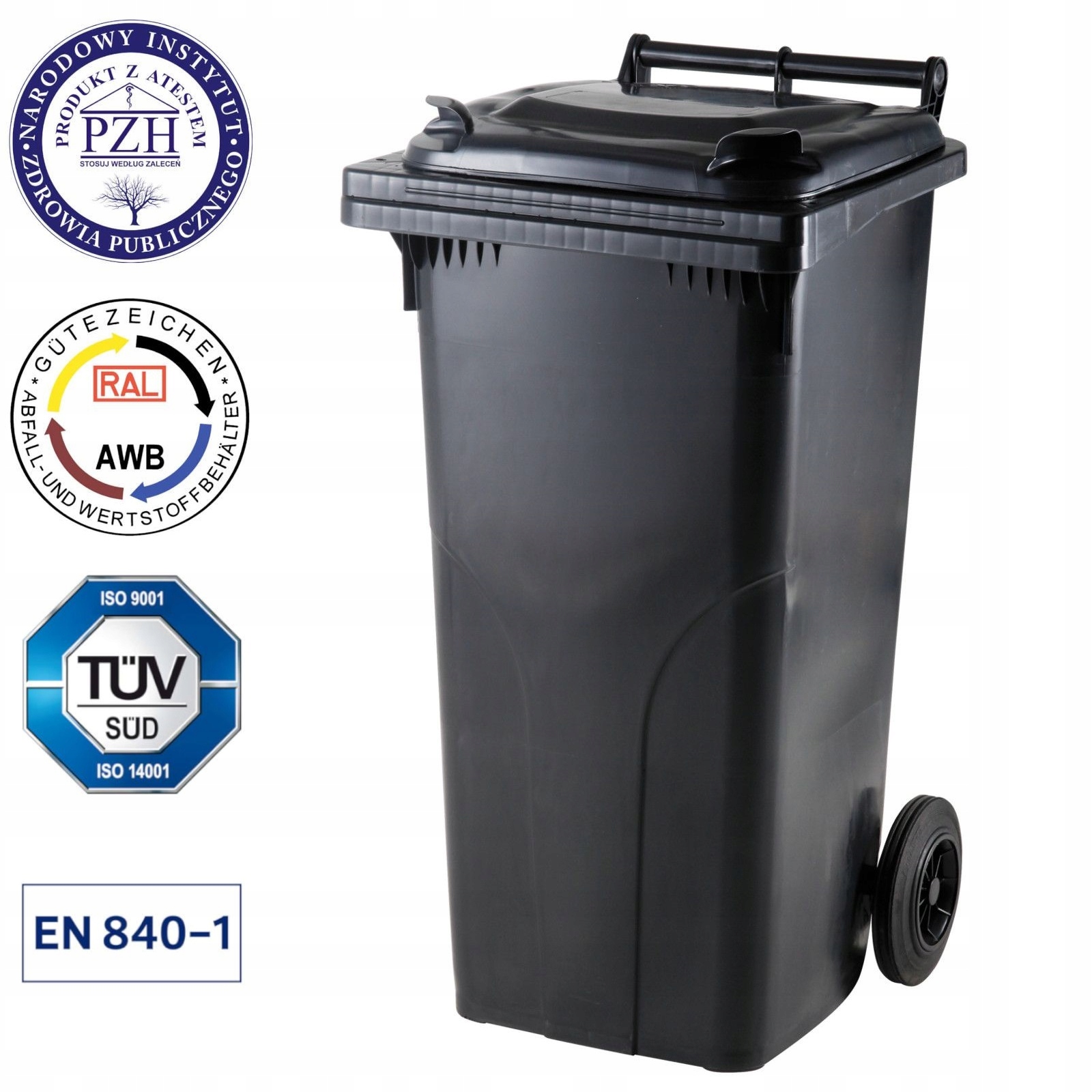Europlast 120L zmiešaný nádoba na odpadky
