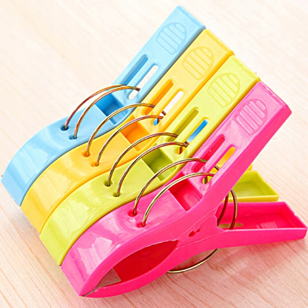 Pop Beach Towel Clip 4 kusy paluba stoličky kolík