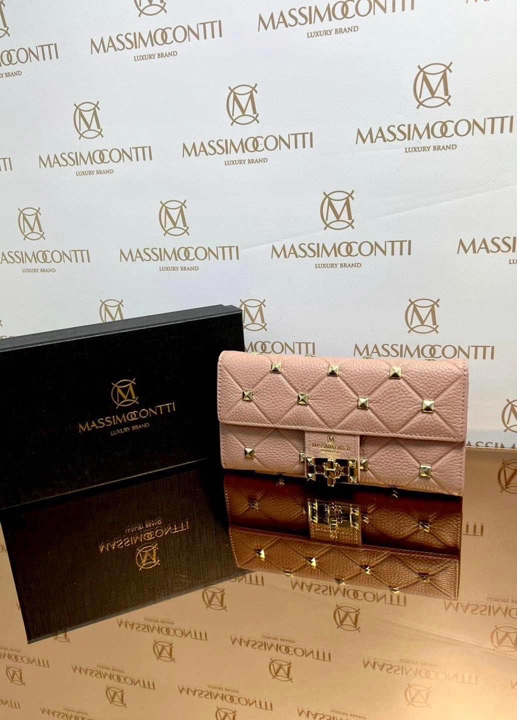 Peňaženka - Massimo contti portfólio prírodná koža Purple dámsky produkt