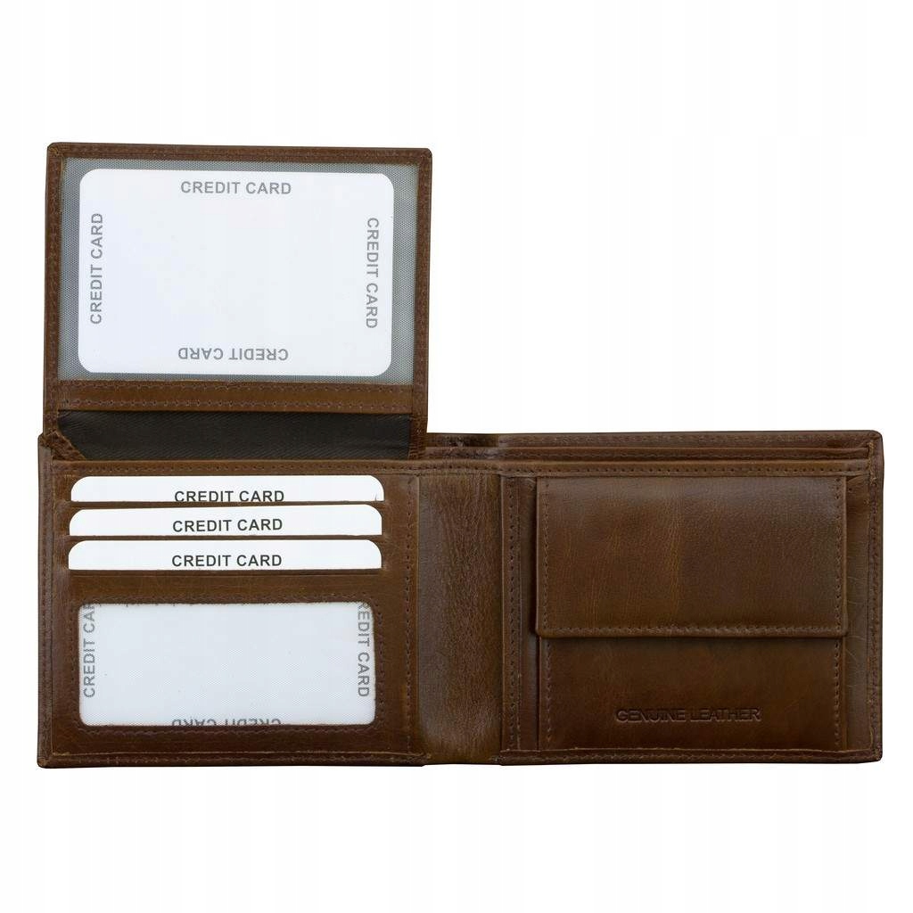 Peňaženka - Coruma Portfólio Natural Desovod Brown Port Anti -Theft Port RFID Kreditná karta - Unisex Product