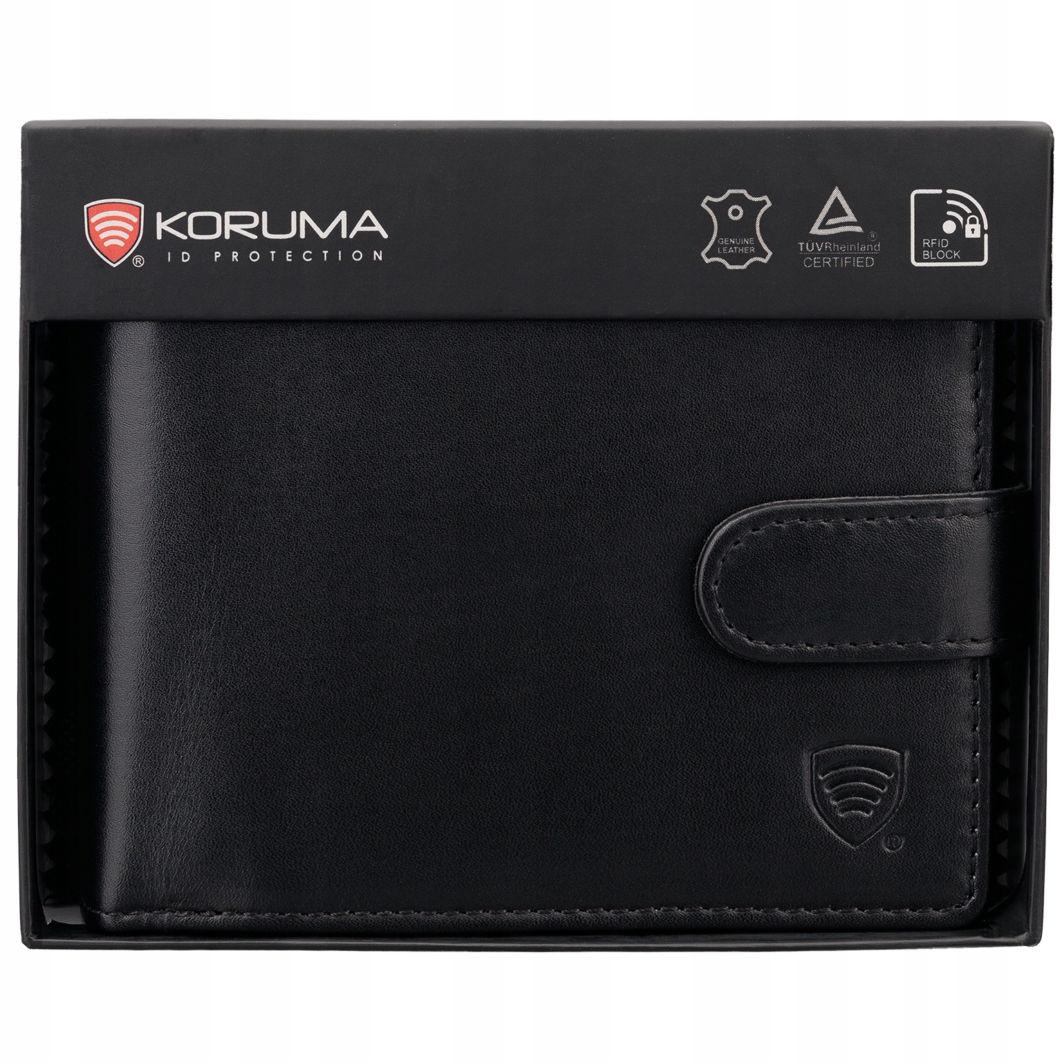Peňaženka - Portfólio Coruma Natural Leather Black Black SM -905pbl - Pánsky produkt