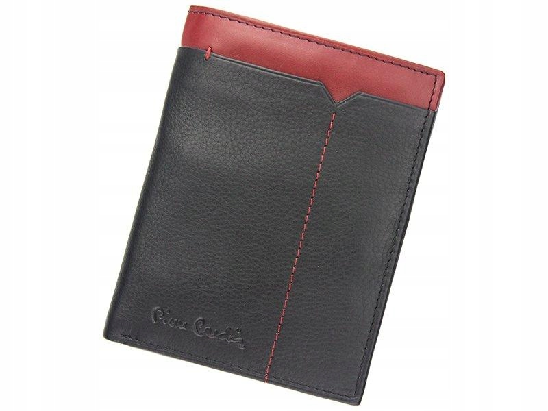 Peňaženka - Pierre cardin peňaženka Prírodná koža čierna, modrá 326 - Pánsky produkt