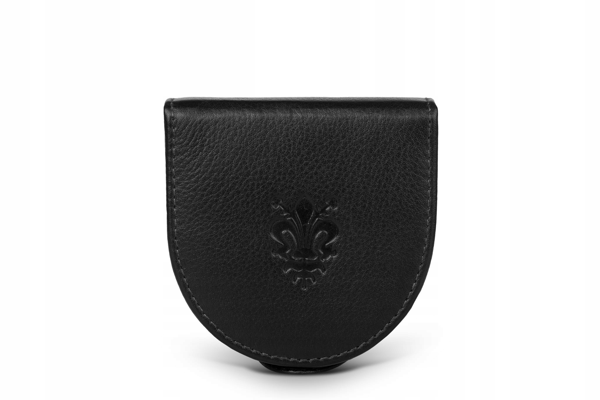 Peňaženka - Albatross bilonatka prírodné zrno kožený čierny unisex produkt