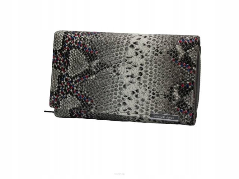Peňaženka - Jennifer Jones Wallet Prírodná koža striebro, šedá 5261 - Dámsky produkt