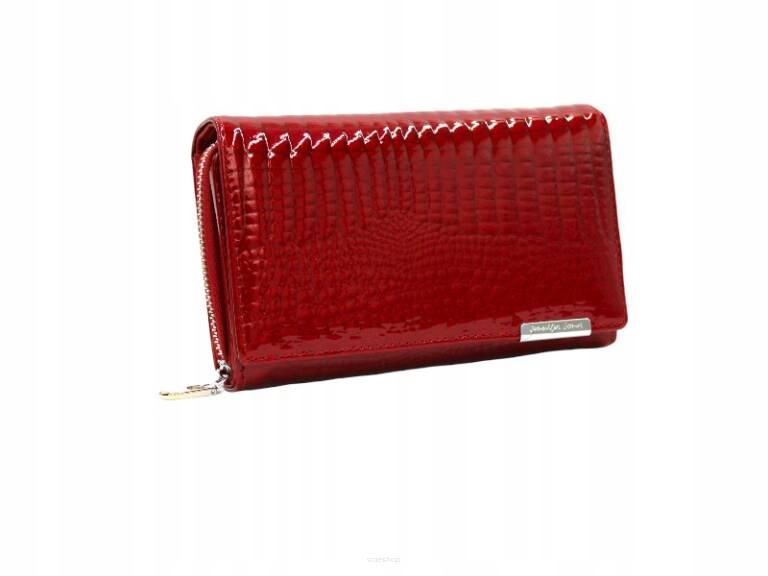 Peňaženka - Jennifer Jones Wallet Natural Grain Leather Red 5261-2 Červená - ženský produkt