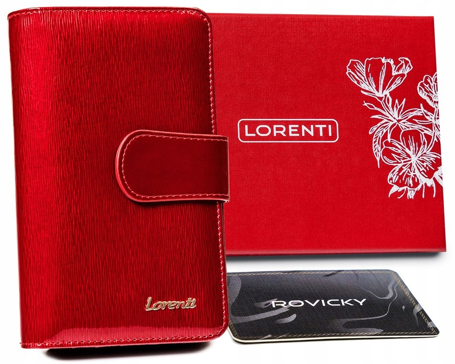 Peňaženka - Lorenti Peňaženka Prírodná koža červená 76116-sh-rfid-1494 R-Women