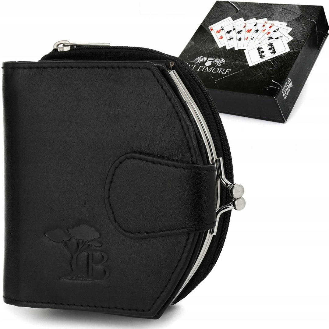 Peňaženka - Beltimore Portmonette Prírodná koža čierna L53_Black - ženský produkt