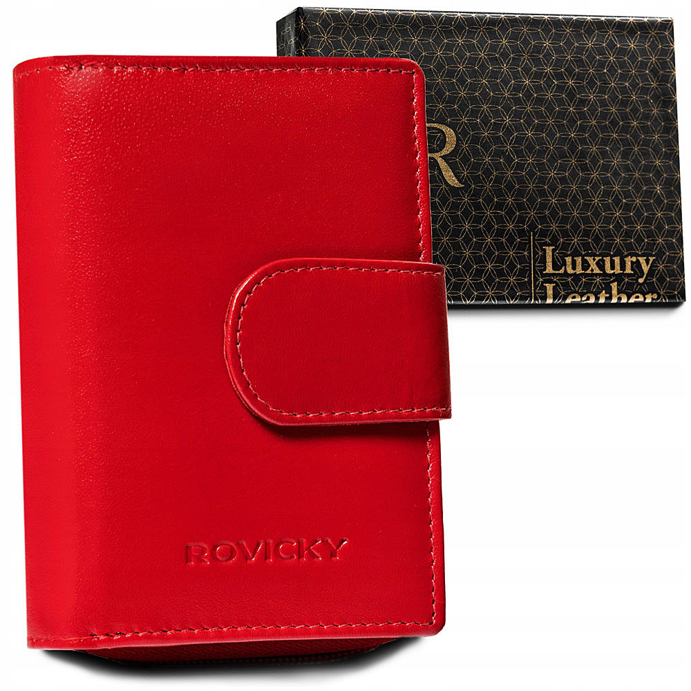 Peňaženka - Rovicky Portfólio Prírodná koža Červená R-RD-41-GCL Red-Women's Product