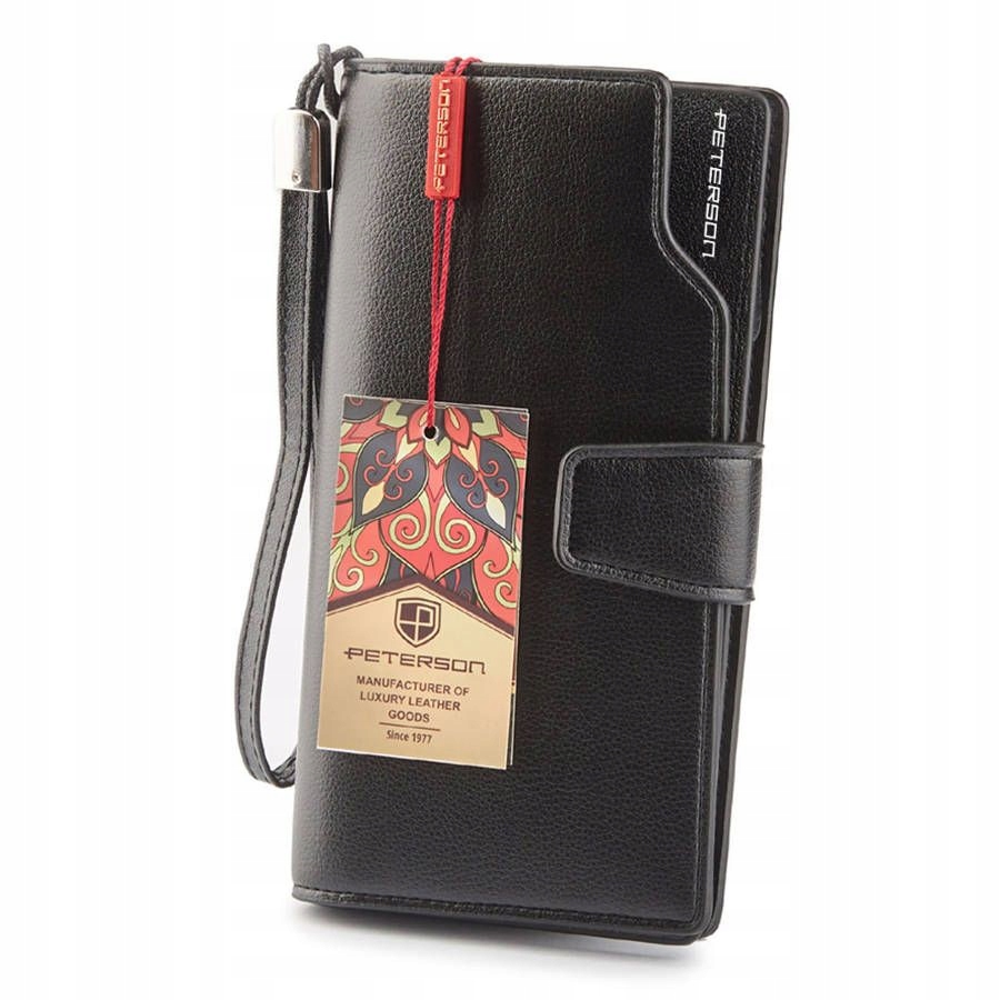 Peňaženka - Peterson Peterson Ekologická koža čierna hyyt -S1063 čierna - ženský produkt