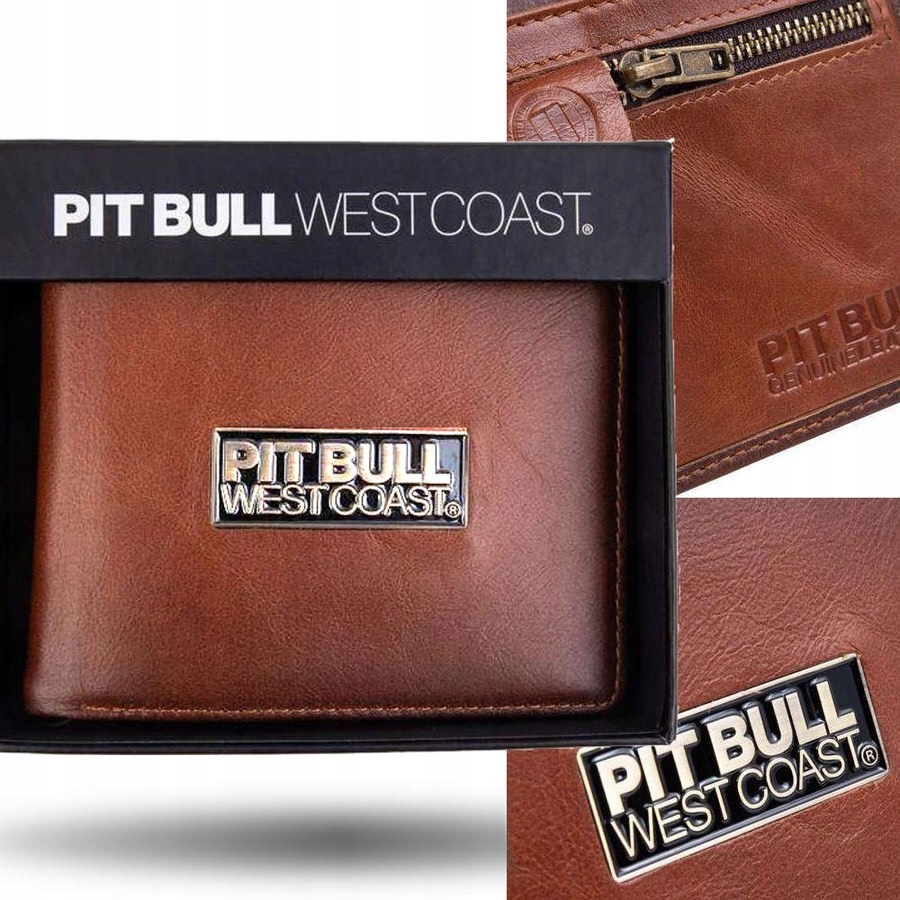Peňaženka - Pit Bull West Coast Portfólio Prírodná koža Brown 718003.8500 - Pánsky produkt