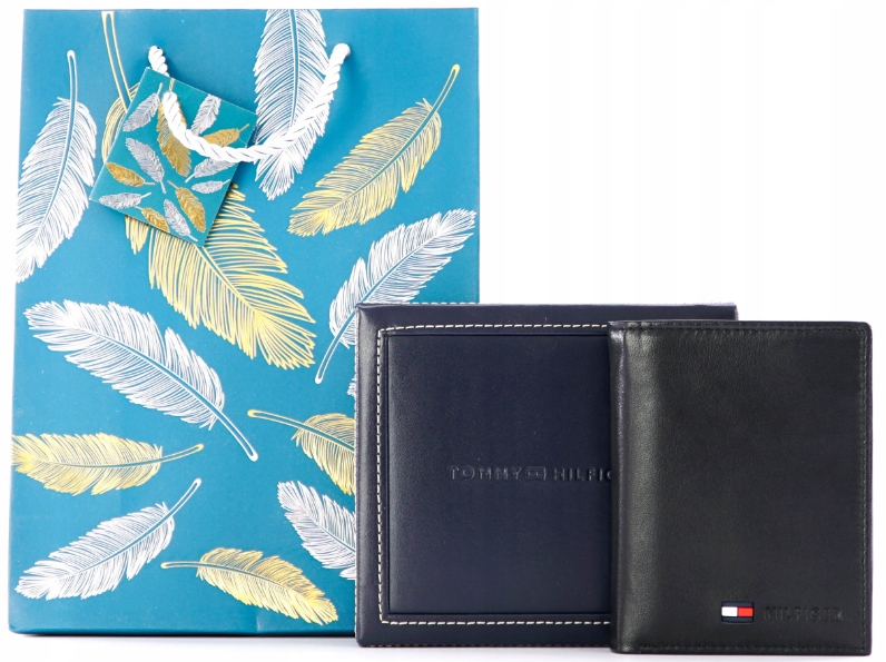 Peňaženka - Tommy Hilfiger Wallet Prírodná koža Čierna pánska priestranná peňaženka - pánsky produkt