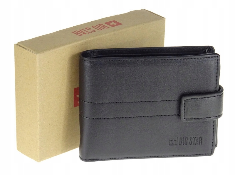 Peňaženka - Veľká hviezda Ekologická koža čierna KK674006 - Unisex Product