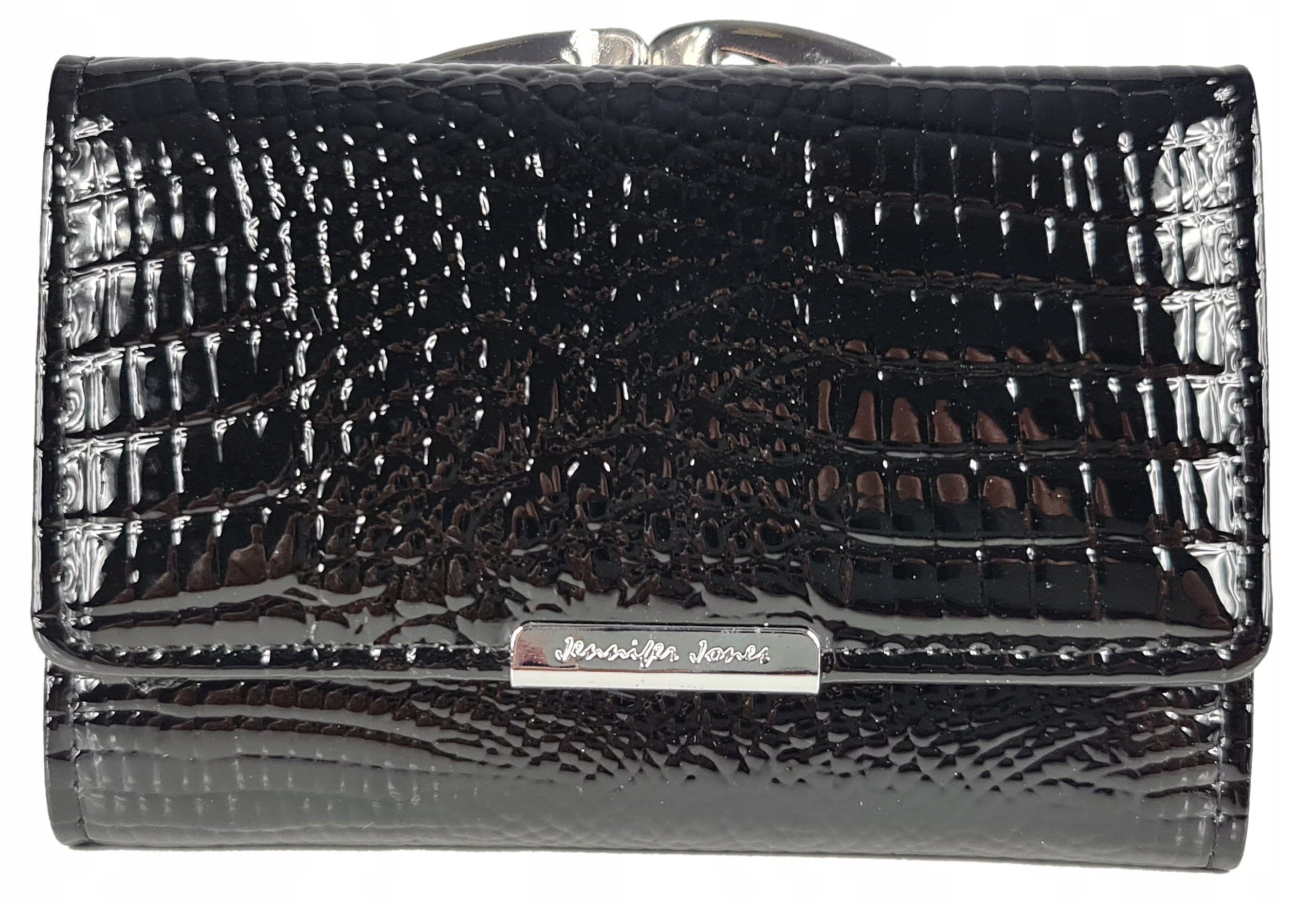Peňaženka - Jennifer Jones Wallet Natural Leather Black 5282-2 Čierna - ženský produkt