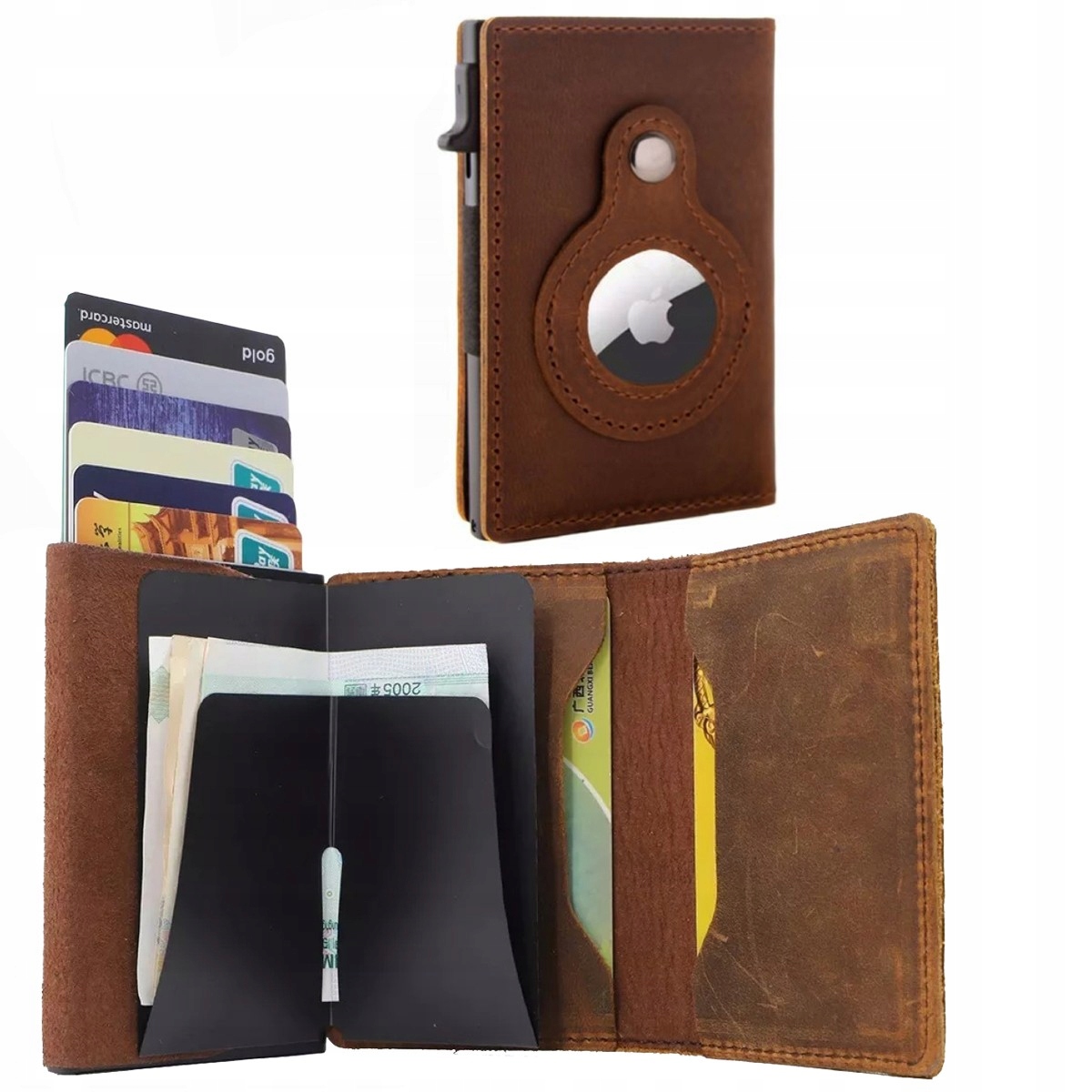Peňaženka - Supero Wallet Prírodná koža hnedá supero - Unisex Product