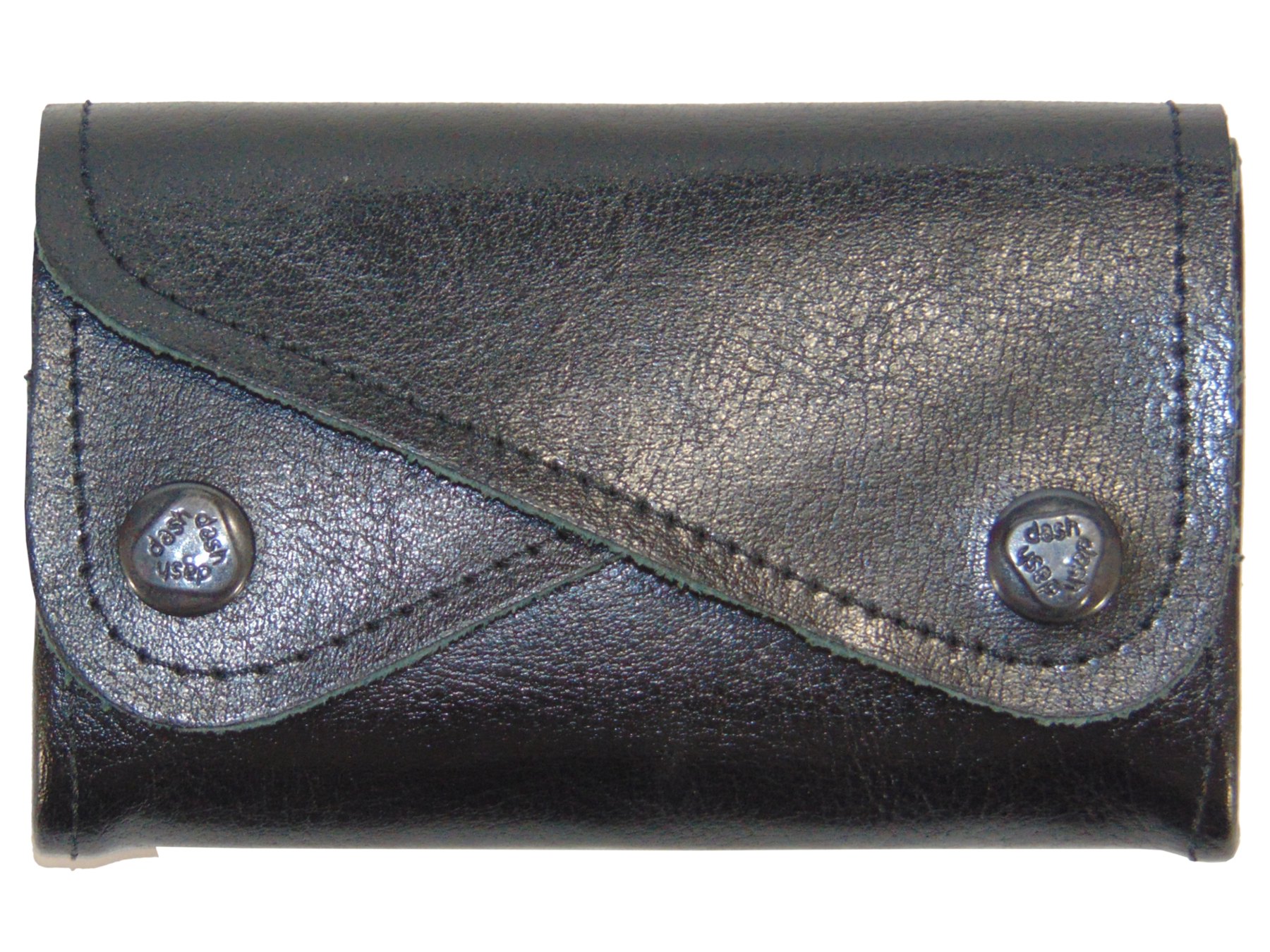 Peňaženka - Čierny kožený čierny unisex produkt