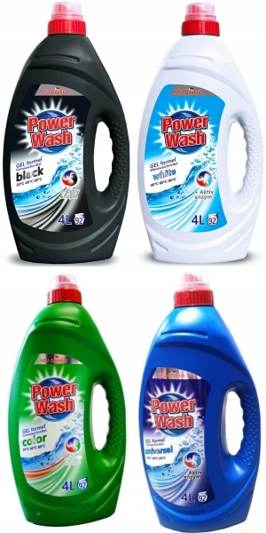 Prací gél - Tekutý prací gél Power Wash 16 litrov !! NEMECKO