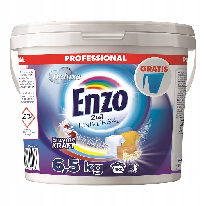 Prací prášok - Deluxe ENZO 2W1 92P / 6.5KG Univerzálny prášok