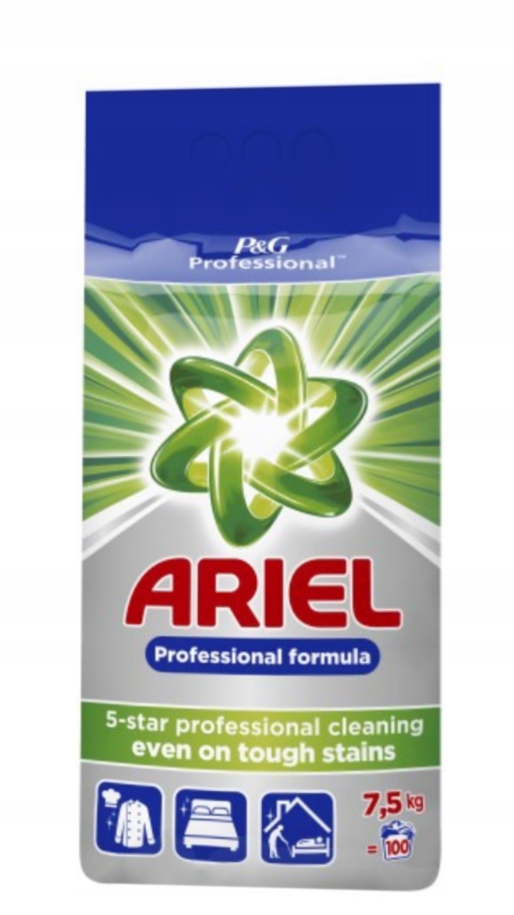 Prací prášok - Umývanie prášku Ariel Professional White 7,5 kg
