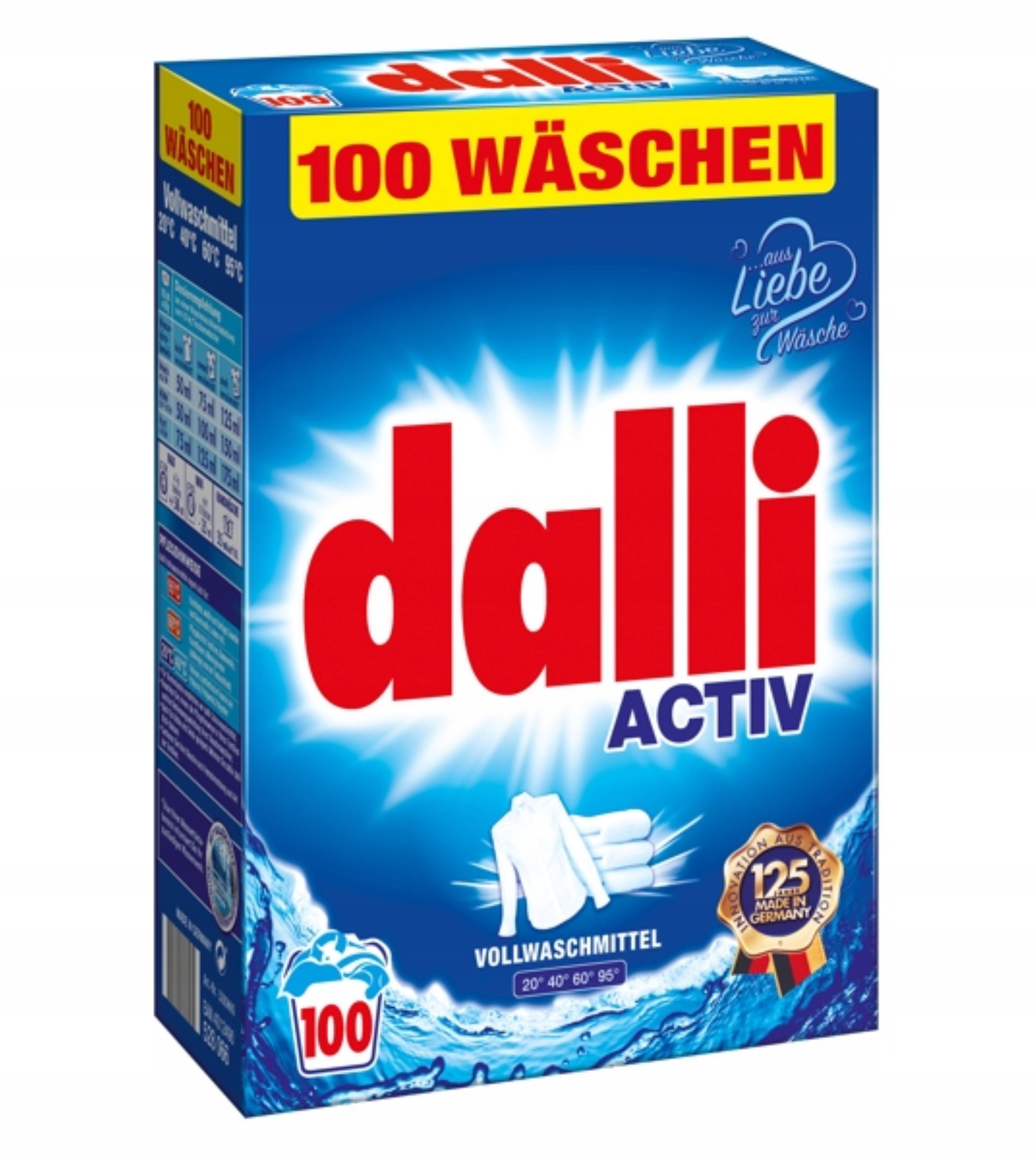 Prací prášok - Prací prášok DALLI 6,5 kg Activ 100 prací DE