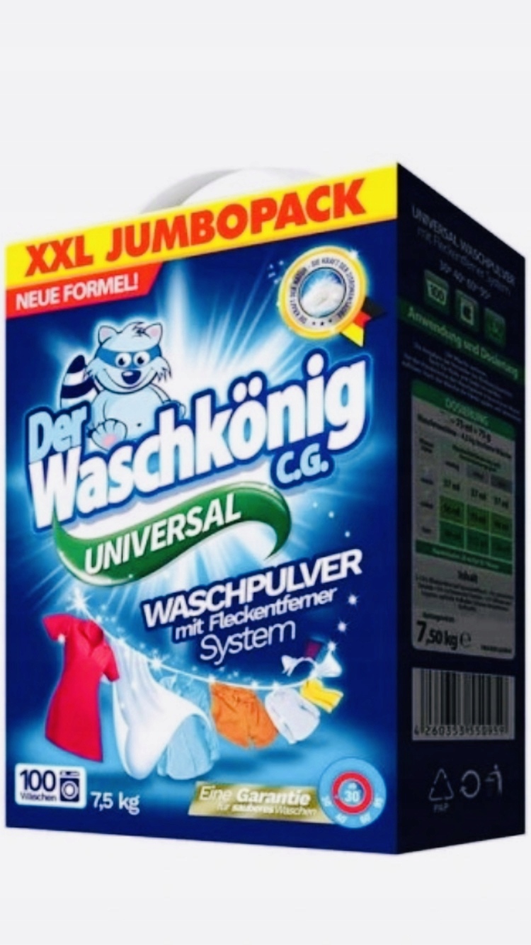 Prací prášok - Waschkonig 2x7,5 kg pranie prášok