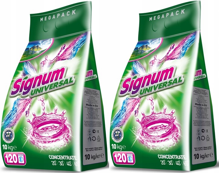 Prací prášok - Prací prášok Signum Universal 2x10kg MEGAPACK