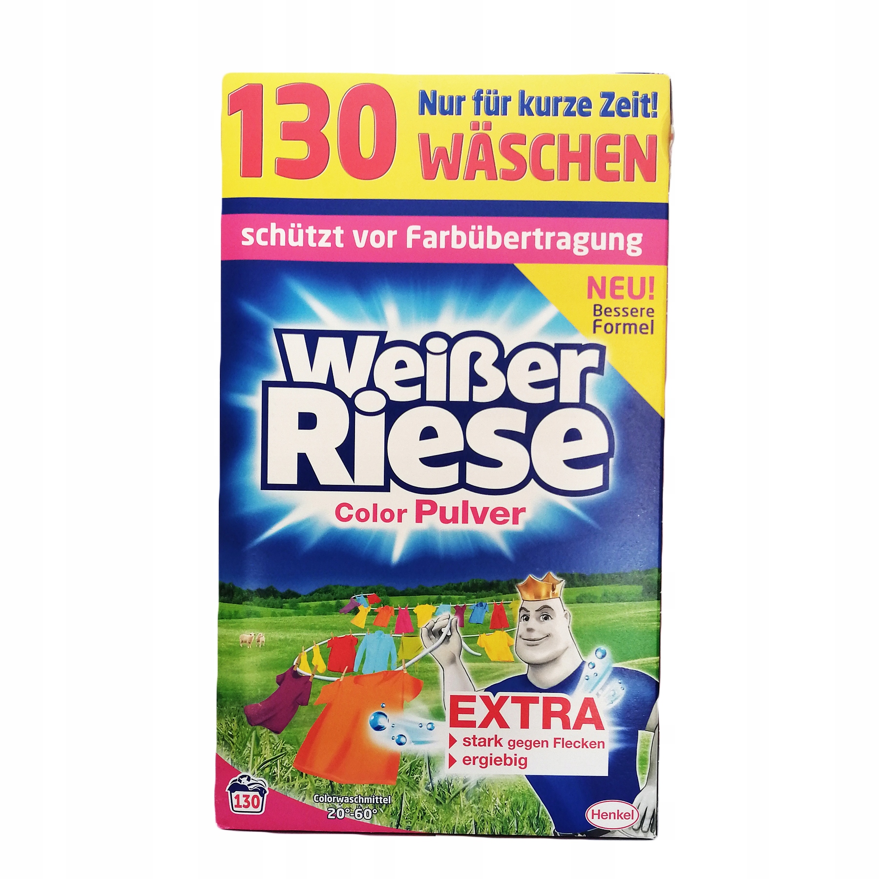 Prací prášok - Umývanie prášku Weisser Riesse 7,15kg Farba 130P