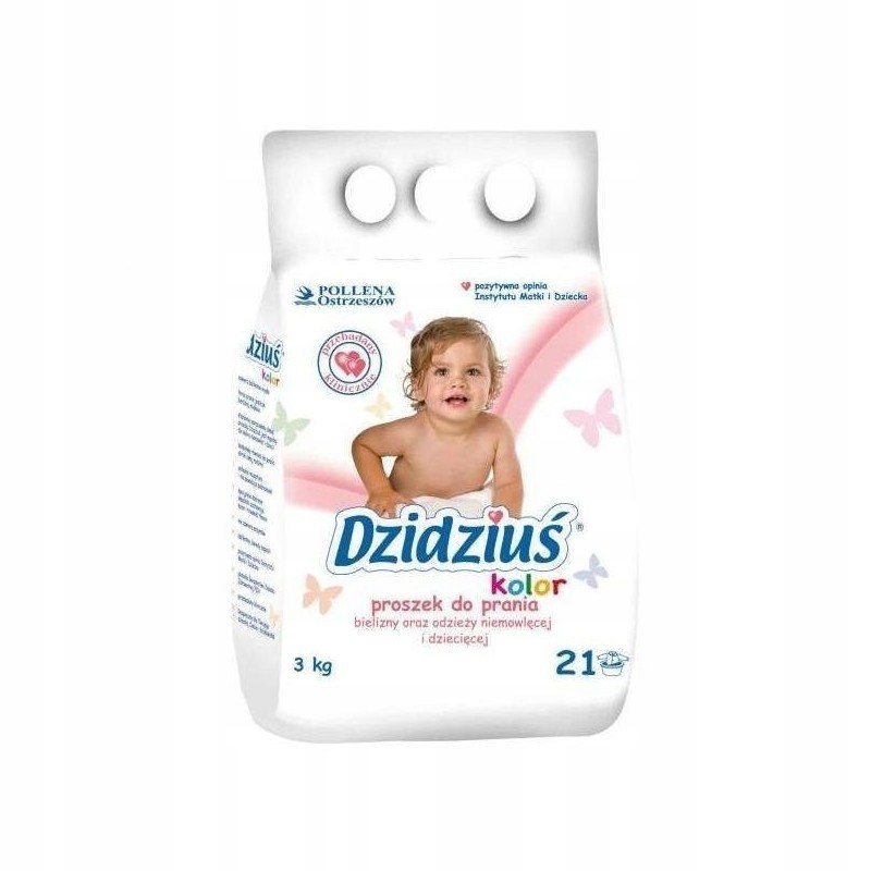 Prací prášok - Prášok na pranie farieb Dzidziuś 3 kg