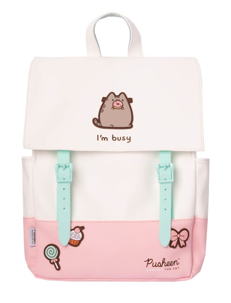 Single -Chamber School Backpack Pusheen Multi -Colored