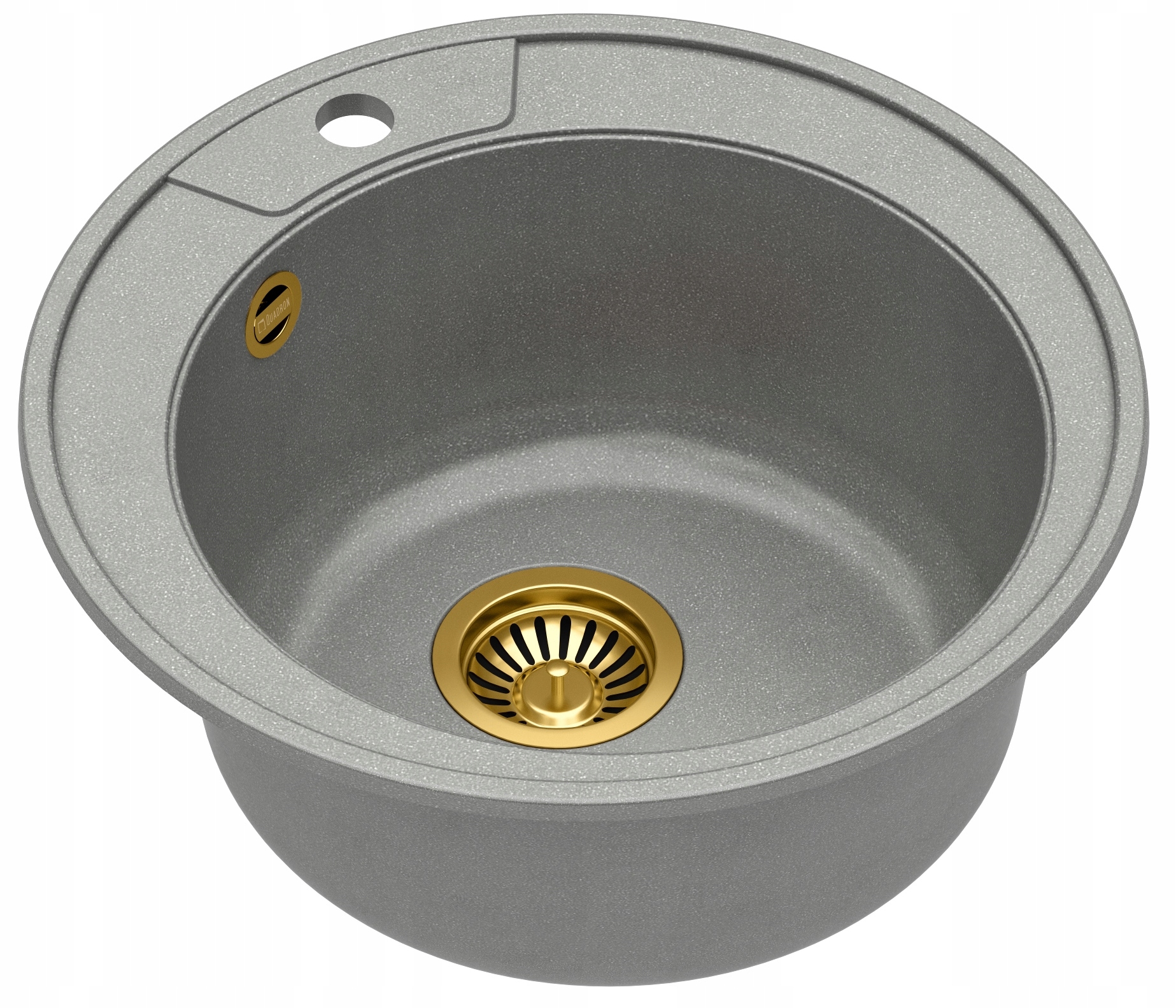 Kuchynská batéria - Quadron Danny Gray/Gold+ Sink