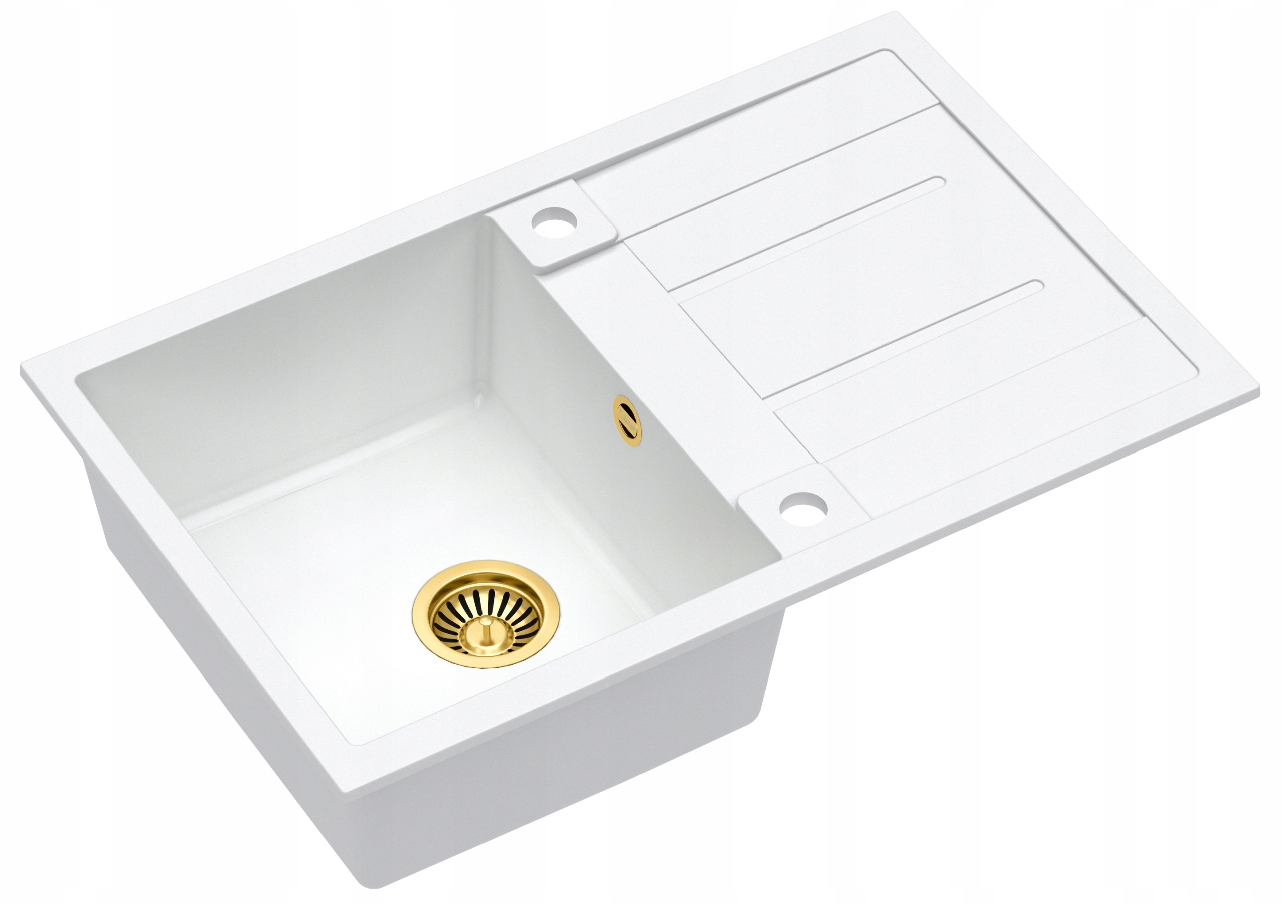 Kuchynská batéria - Quadron Morgan 111 Granite White/Golden Wink