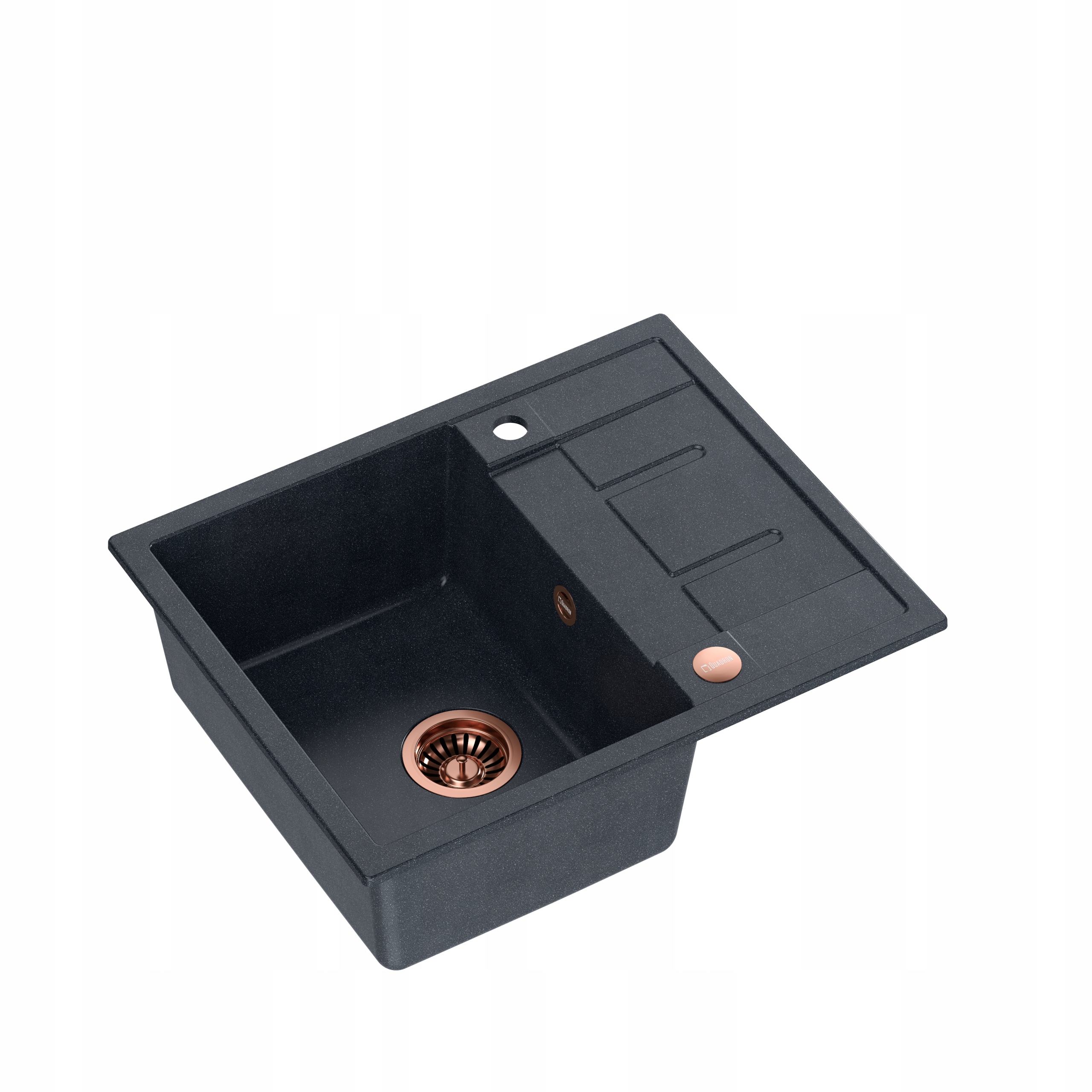 Kuchynská batéria - Quadron Morgan 116 Black/Copper+ Sink Sink Granite