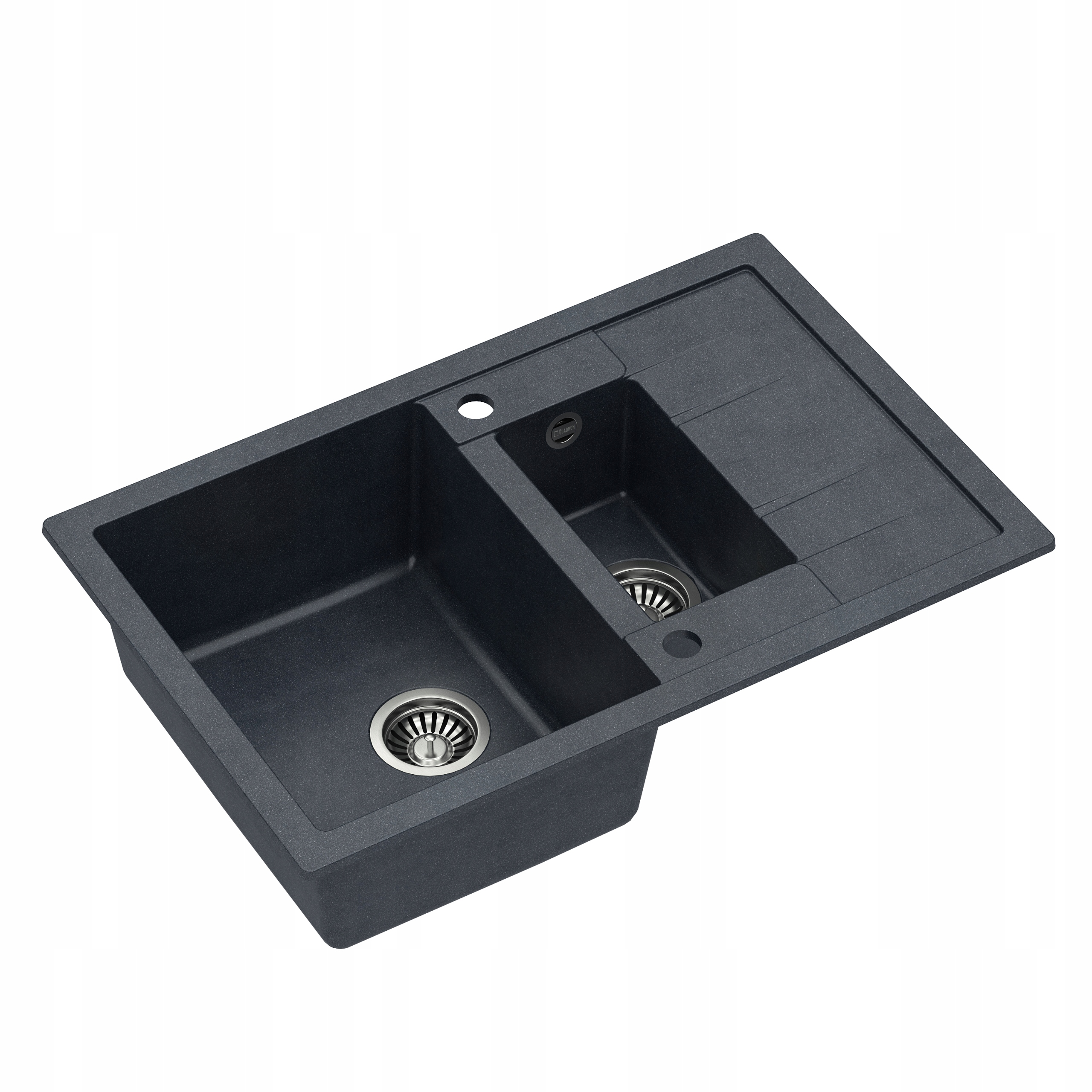 Kuchynská batéria - Quadron Morgan 156 Čierna/oceľ+ Sink Sink Granite