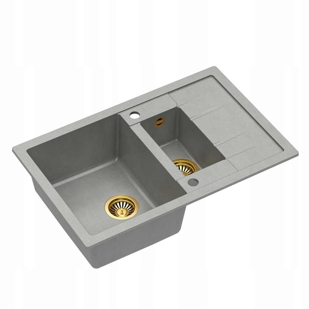 Kuchynská batéria - Quadron Morgan 156 Gray/Gold+ Sink