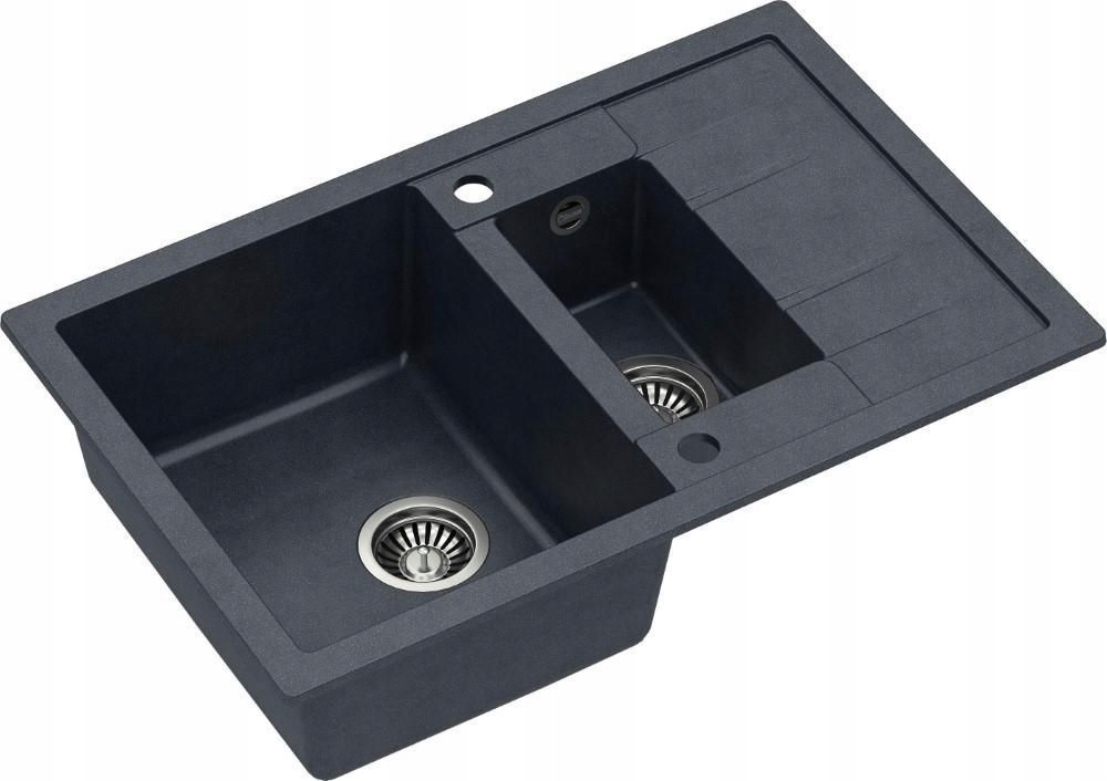 Kuchynská batéria - Quadron Morgan 156 Black/Stal Granite Sink