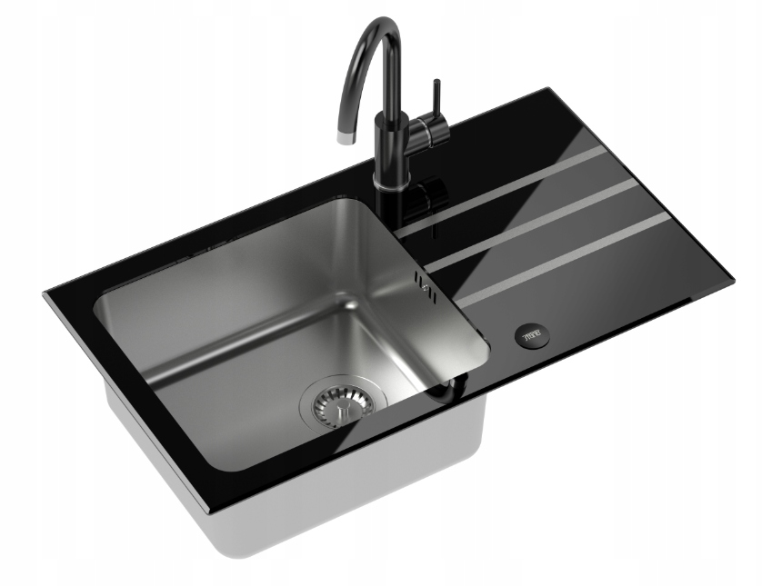 Kuchynská batéria - Quadron Set Jack 111 čierna + batéria