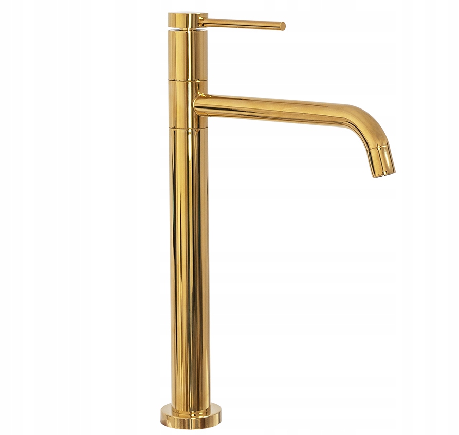 Rea Lugano Gold Washbasin High -gold Faucet