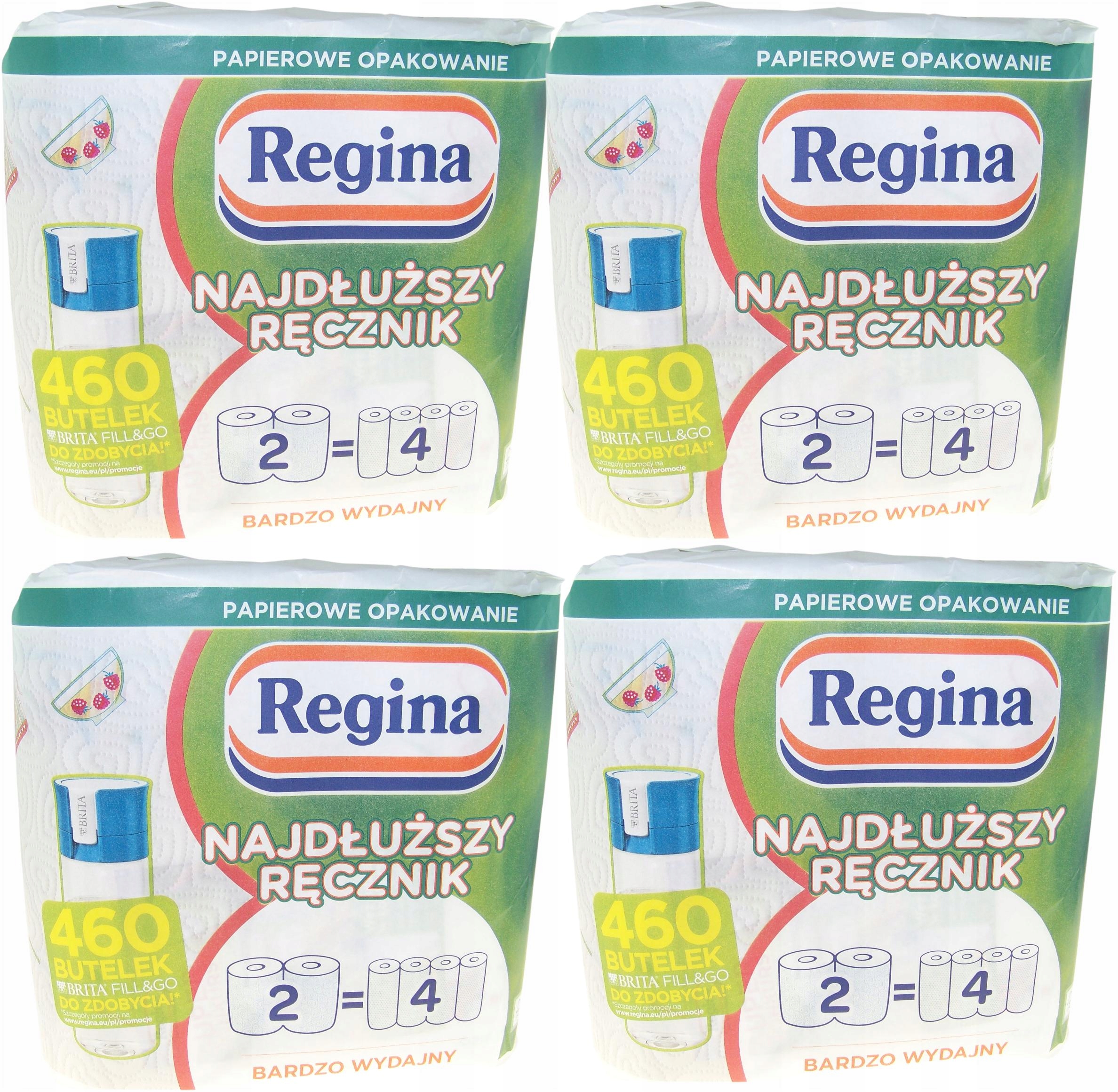 Regina Najdlhšia papierová utierka 2 valčeky 4 balíčky