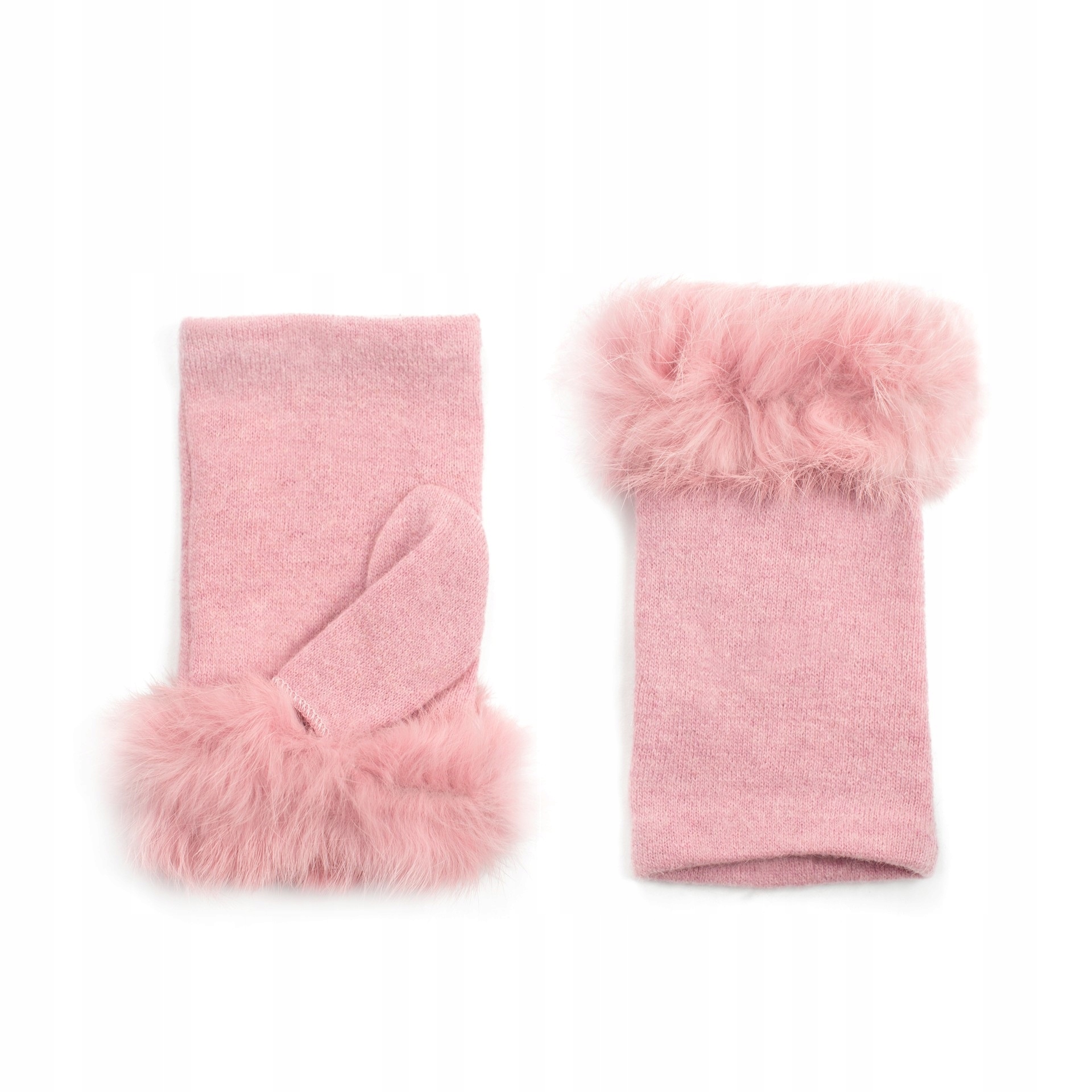 Rukavice - Mittenki rukavice dámske výrobky Art of Polo Pink Wool, Universal