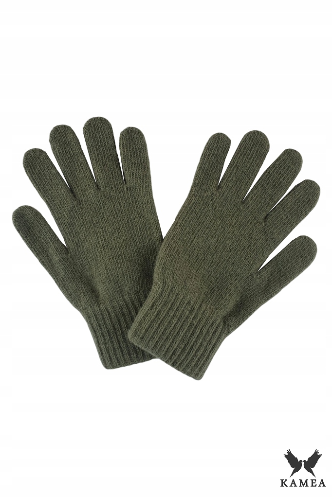 Rukavice - Päť -fantastické rukavice pre dámsku Kamea Wool Khaki. Universal