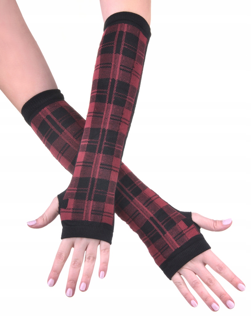 Rukavice - Mitten Rukavice dámske produkty čierny, červený polyester. Universal.