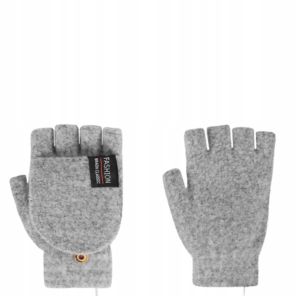 Rukavice - USB izolované rukavice sivé sivé na zimu