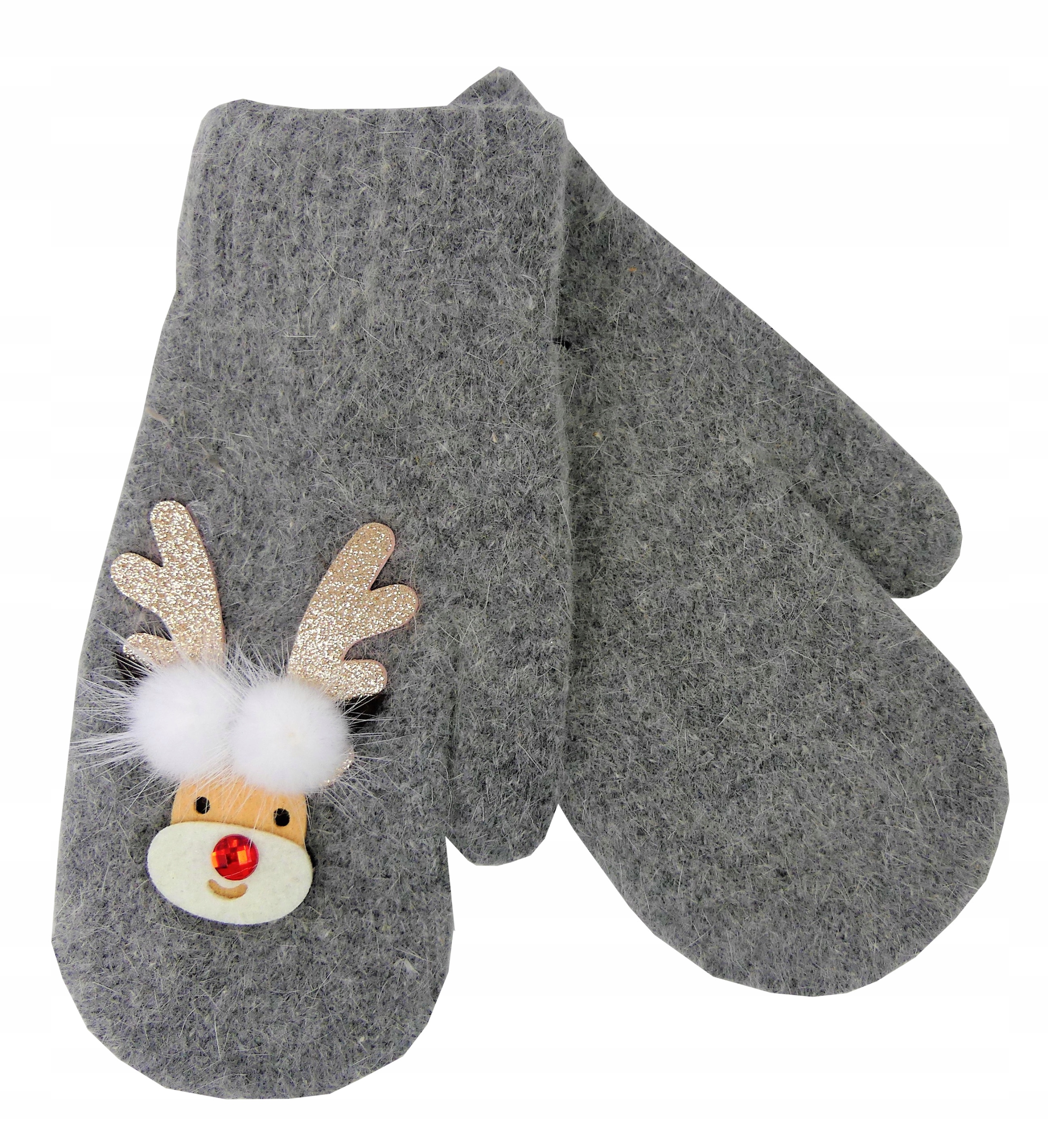 Rukavice - Rukavice reindeer3d nagrazent One Grey