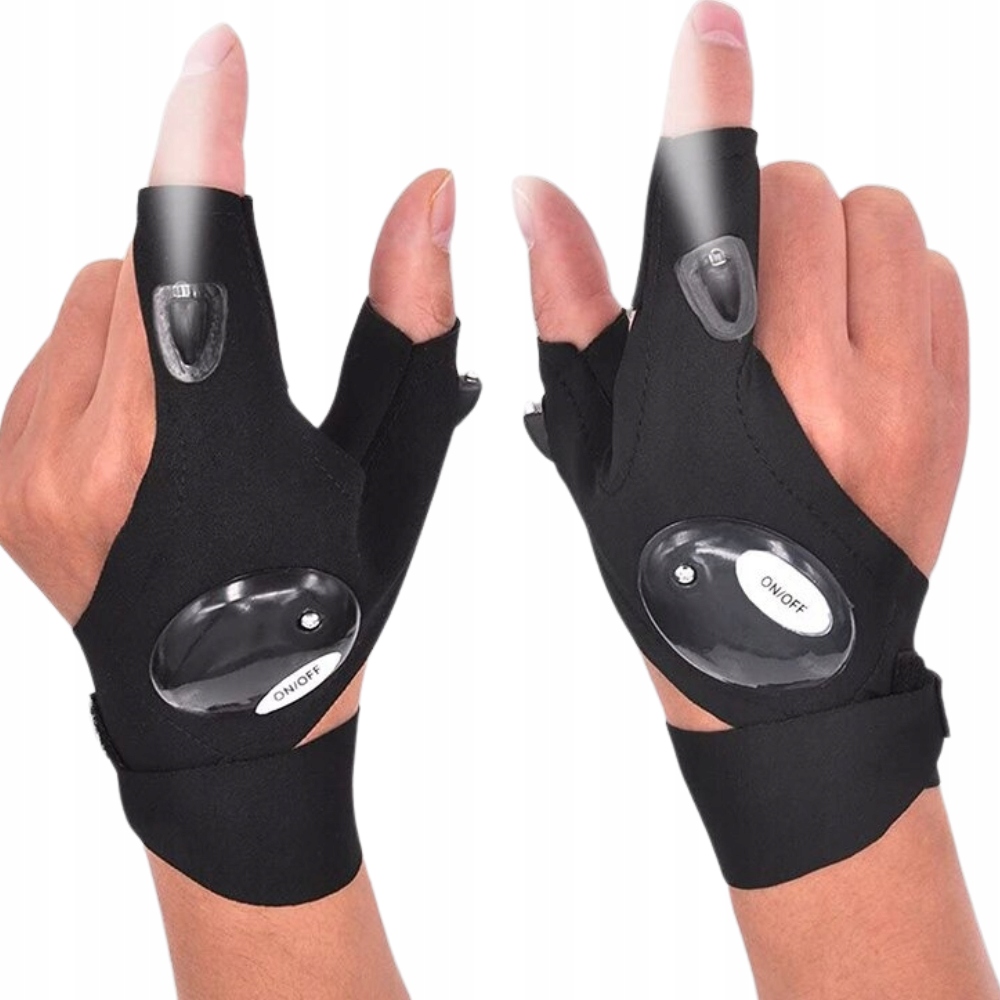 Rukavice - Rukavice s univerzálnou LED baterkou