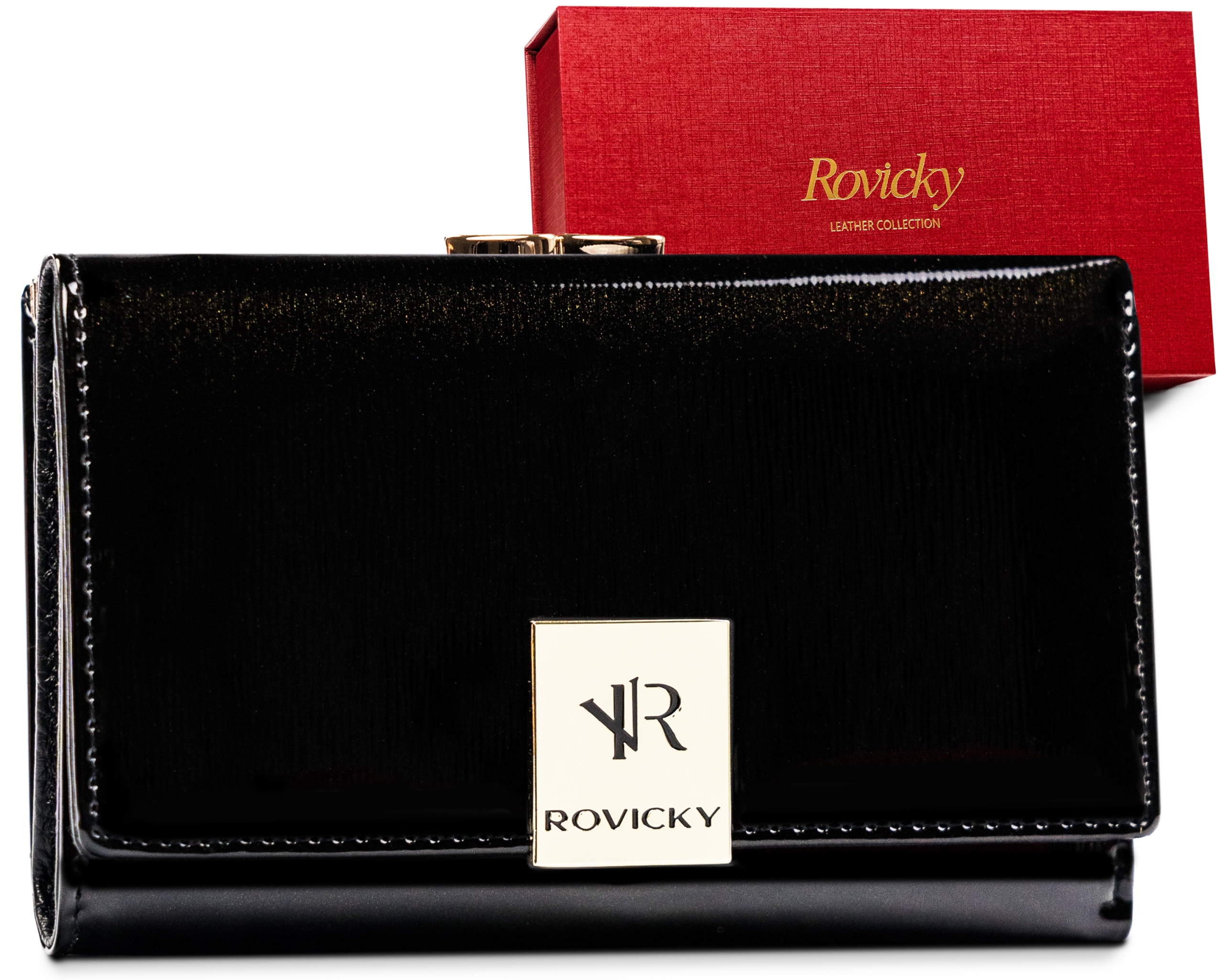 Peňaženka - Rovicky Portfólio Prírodná koža Čierna R-55020-LZD-0165 Bla-Women's Product